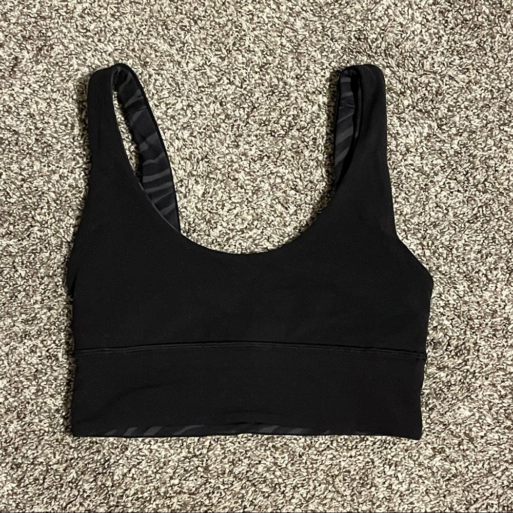 Lululemon Align Reversible Bra • Black / Le Tigre Camo Deep Coal Multi